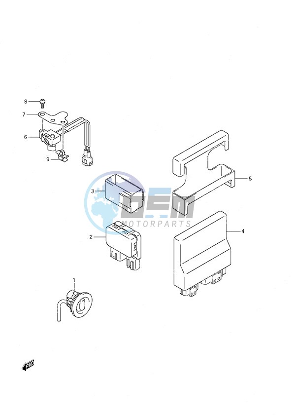 PTT Switch/Engine Control Unit