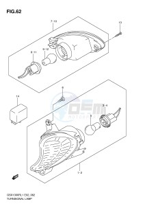 GSX1300R (E2) Hayabusa drawing TURNSIGNAL LAMP