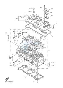 YZF-R6 600 R6 (2CXA) drawing CYLINDER