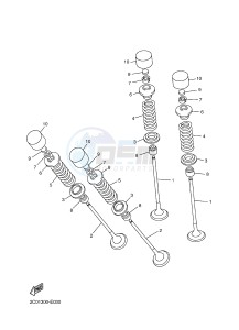 YZF-R6 600 R6 (2CXR) drawing VALVE