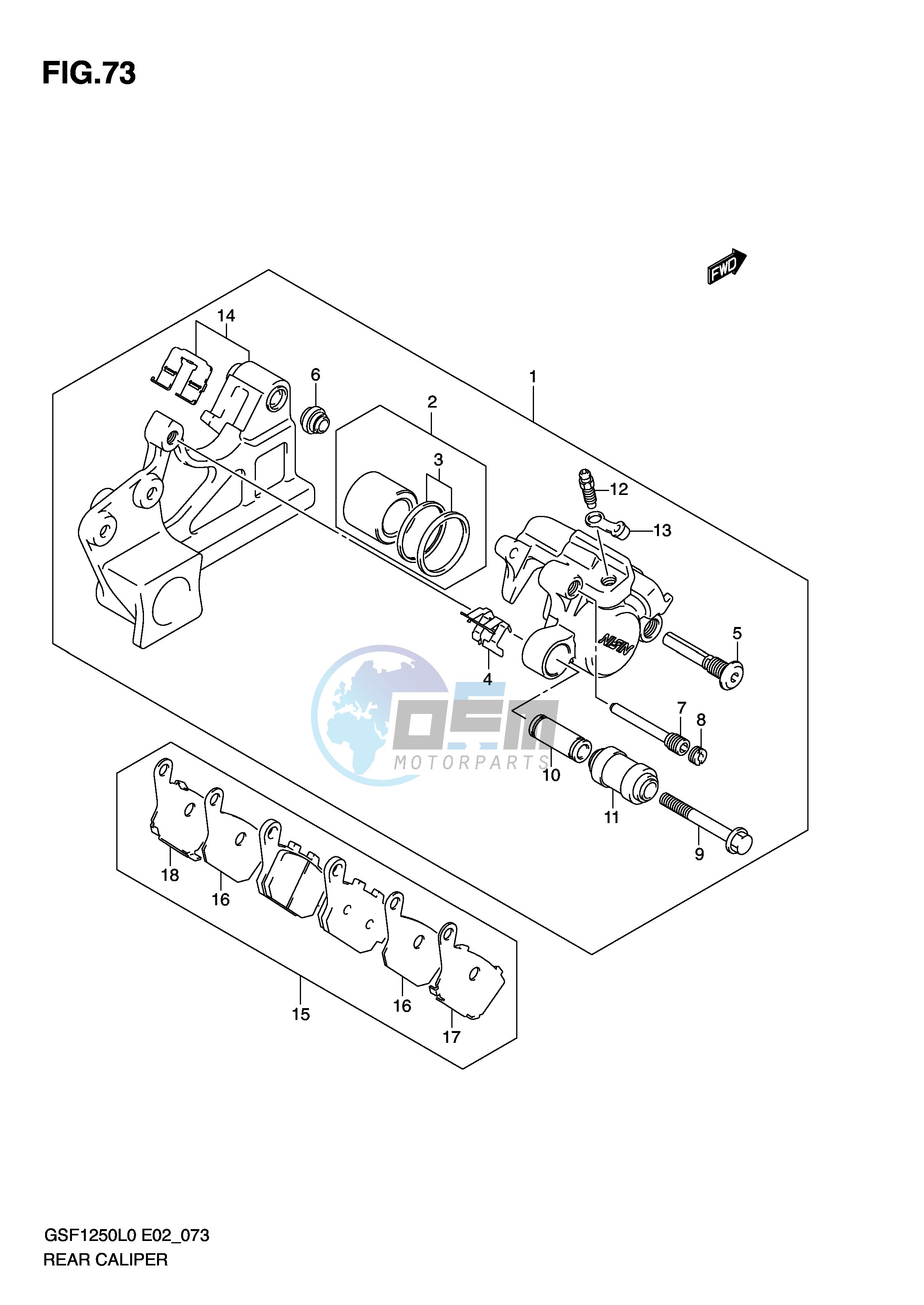 REAR CALIPER (GSF1250L0)