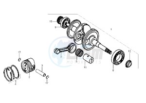 CINDERELLA - 100 cc drawing CRANKSHAFT