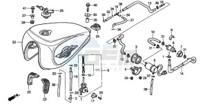 VT1100D2 drawing FUEL TANK/FUEL PUMP