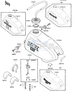 KDX 80 C [KDX80] (C1-C5) [KDX80] drawing FUEL TANK