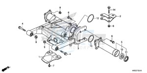 TRX420TM1F TRX420 Europe Direct - (ED) drawing SWINGARM