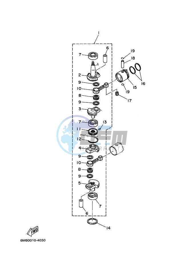 CRANKSHAFT--PISTON