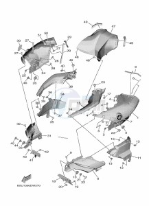 TRACER 9 GT MTT890D (BAP1) drawing FUEL TANK 2