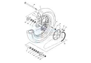 XG TRICKER 250 drawing REAR WHEEL