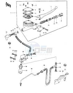 KH 400 A (A3-A5) drawing FRONT MASTER CYLINDER -- KH400-A5- -