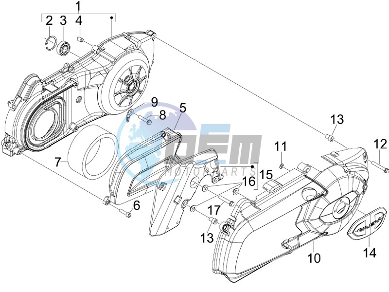 Crankcase cover - Crankcase cooling