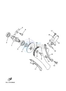 XTZ125E XTZ125 (1SBM) drawing CAMSHAFT & CHAIN