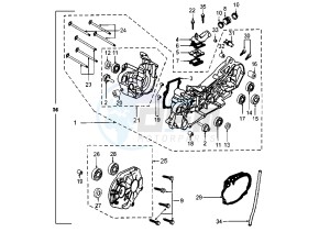 VIVACITY - 100 cc drawing CRANKCASE