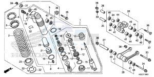 CRF150RBD CRF150RB Europe Direct - (ED) drawing REAR CUSHION