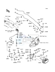 Z750R ABS ZR750PBF FR GB XX (EU ME A(FRICA) drawing Brake Piping