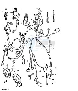 GSX550E (E1) drawing WIRING HARNESS