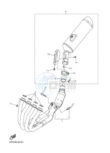 YBR125E (42PK) drawing EXHAUST