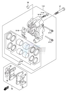 DL1000A drawing FRONT CALIPER