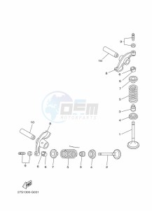 YBR125EGS YBR125G (43BM) drawing VALVE