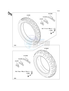 VN 1600 A [VULCAN 1600 CLASSIC] (A6F-A8FA) A7F drawing TIRES