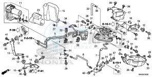 CBR1000RAG CBR1000 - Fireblade ABS Europe Direct - (ED) drawing FRONT POWER UNIT/ FRONT VALVE UNIT