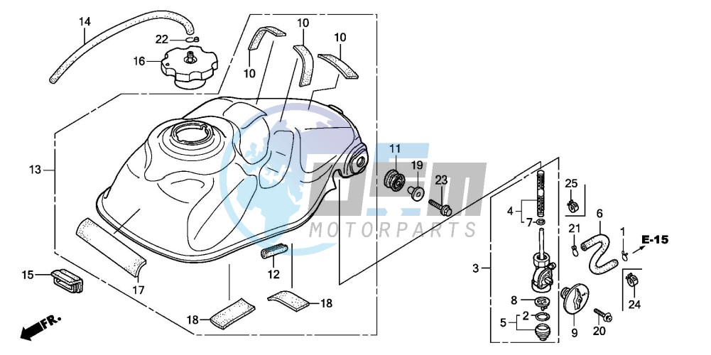 FUEL TANK (TRX300EX'07,'08)