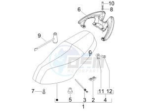 Fly 50 4t drawing Saddle seats - Tool roll