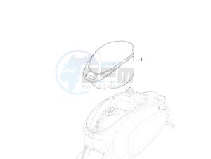 Primavera 50 4T-2V 25 kmh (EMEA) drawing Helmet huosing - Undersaddle