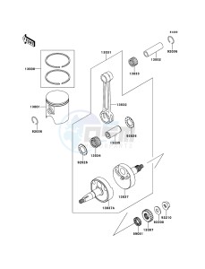 KX65 KX65AEF EU drawing Crankshaft/Piston(s)