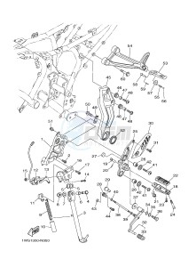 MT07A MT-07 ABS 700 (1XB6 1XB8) drawing STAND & FOOTREST