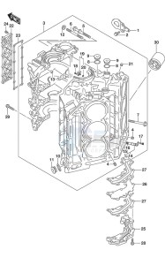 DF 250AP drawing Cylinder Block