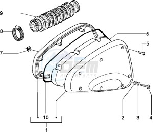 Typhoon 50 XR drawing Air Cleaner