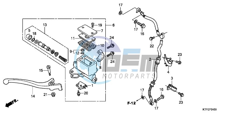 FR. BRAKE MASTER CYLINDER