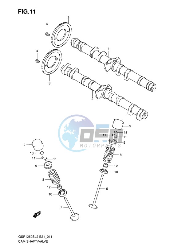 CAM SHAFT-VALVE