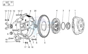 V7 Racer 750 drawing Clutch I