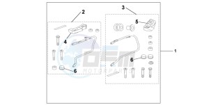 CBF600S drawing PANNIER STAY KIT