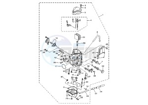 YFM X WARRIOR 350 drawing CARBURETOR