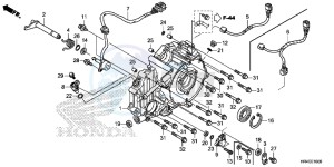 TRX500FM1H TRX500 ED drawing REAR CRANKCASE COVER