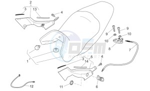 Breva V IE 1100 drawing Saddle-Central bod