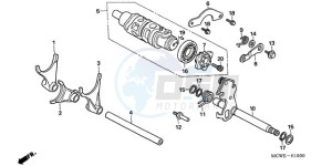 VFR8009 U / MME TWO drawing GEARSHIFT DRUM