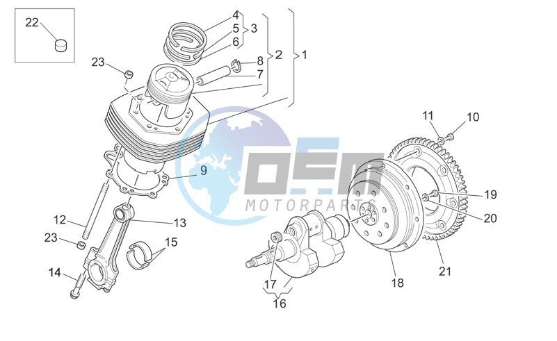 Crankshaft cpl.