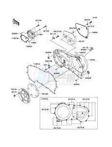 VN1600 CLASSIC TOURER VN1600-D1H GB XX (EU ME A(FRICA) drawing Right Engine Cover(s)