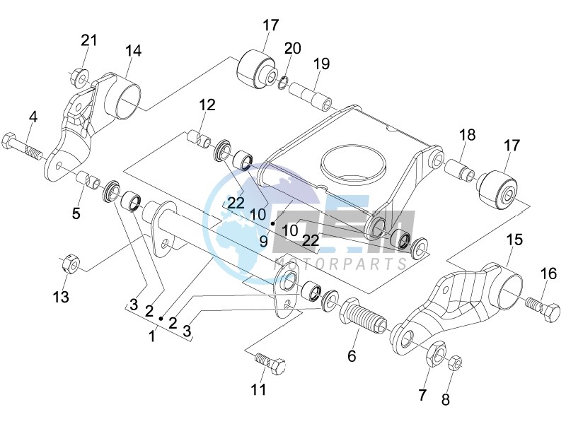 Swinging arm