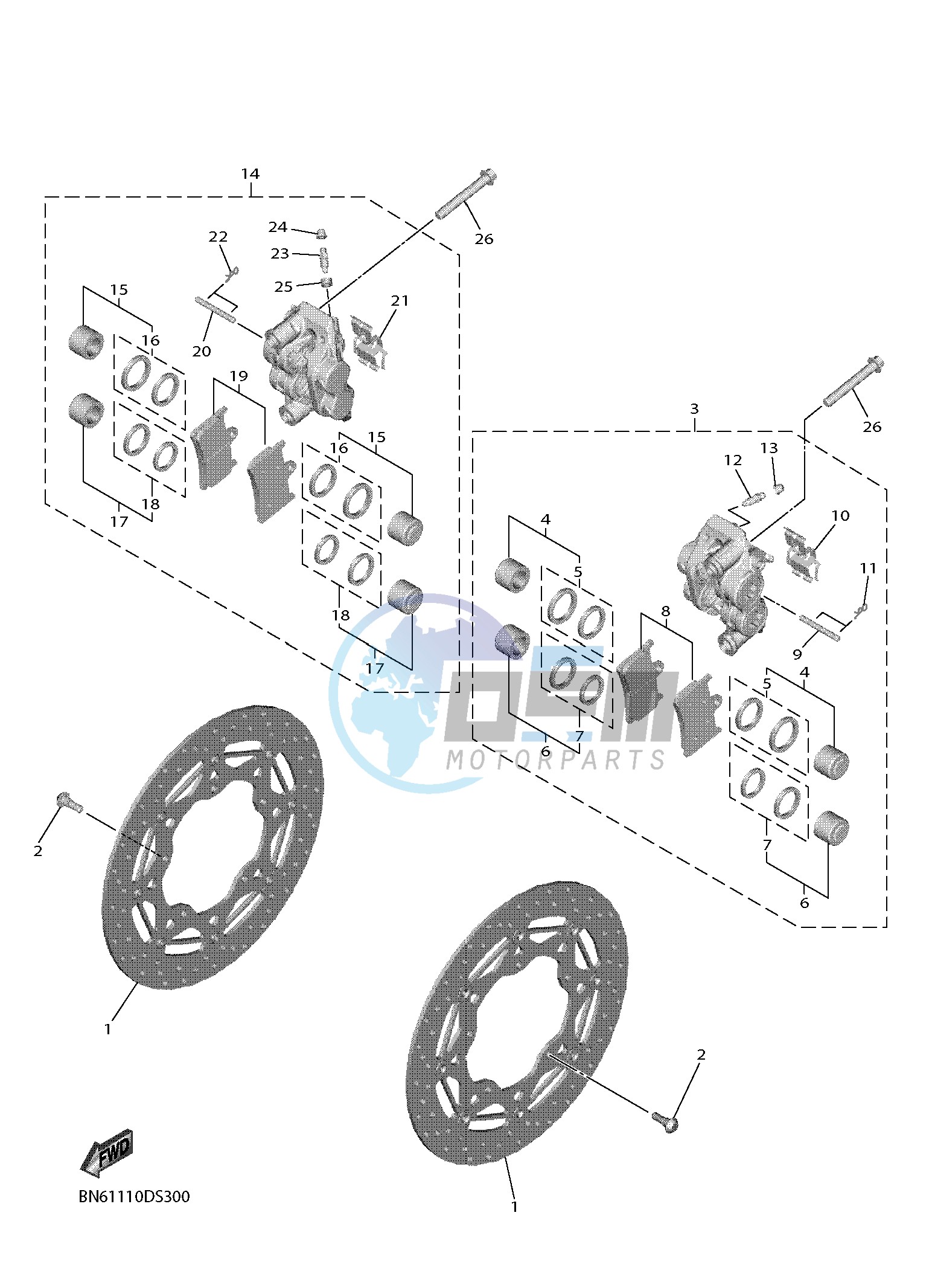 FRONT BRAKE CALIPER