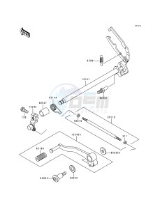 EX 250 F [NINJA 250R] (F6-F9) [NINJA 250R] drawing GEAR CHANGE MECHANISM