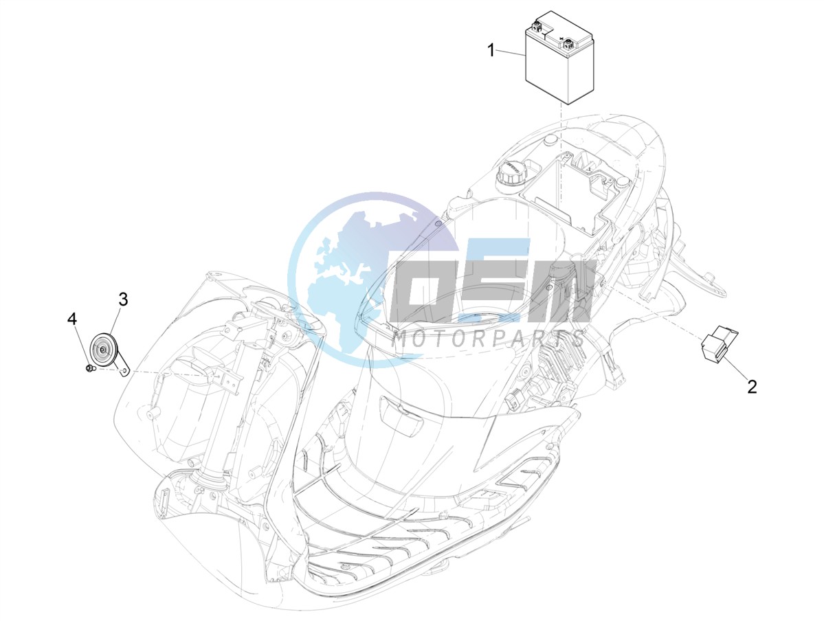 Remote control switches - Battery - Horn