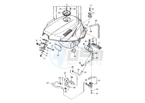 FZR 1000 drawing FUEL TANK