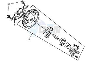 ATTILA - 125 cc drawing OIL PUMP