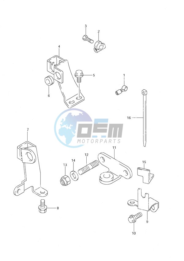 Remocon Cable Holder w/Remote Control