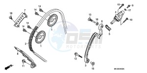 CBR600RR9 UK - (E / MK) drawing CAM CHAIN/TENSIONER