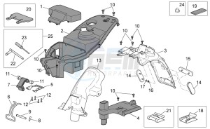 Scarabeo 50 4T 4V drawing Rear body II